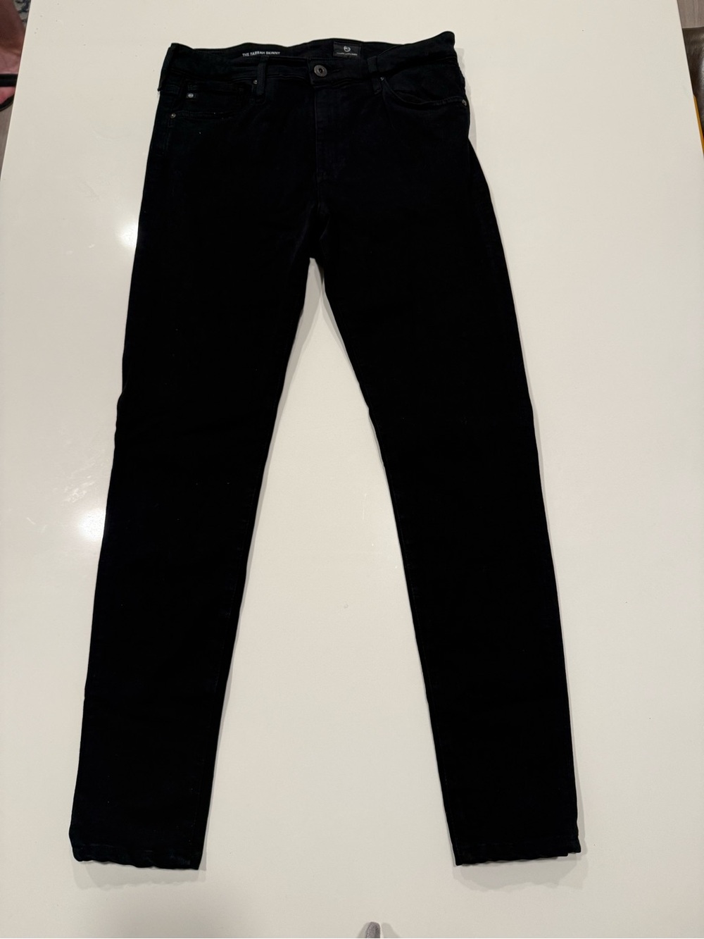 AG Jeans Adriano Goldschmied Black Farrah Skinny Jeans Sz 29 - Picture 2 of 9